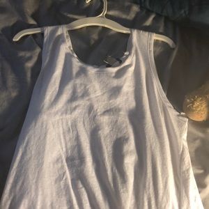 White tank with open back